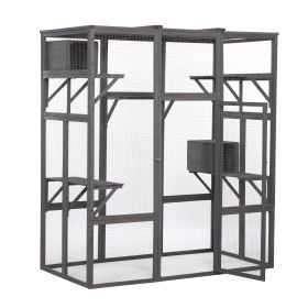 Extra Large Cat Cage - Gray