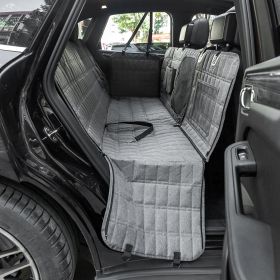 Detachable Split Pet Same As Sitting Style Car Rear Car Pet Mat (Option: Gray-137x147cm)